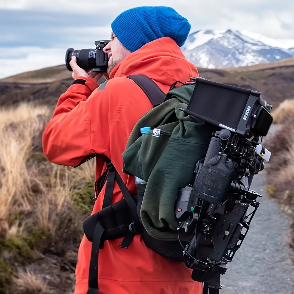 Durable set of camera lens pouches made of waterproof synthetic fabric. This shockproof DSLR lens storage bag comes with a drawstring and clip for easy carrying. Perfect for photographers, this portable lens protector bag is available in 4 different