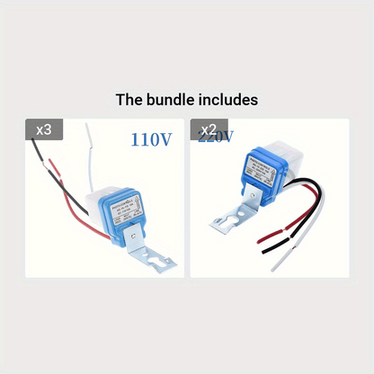 АС-10 Автоматический фотоклеточный выключатель уличного освещения - 10A, 110V/220V, Авто Включение/Выключение, Фотосенсор