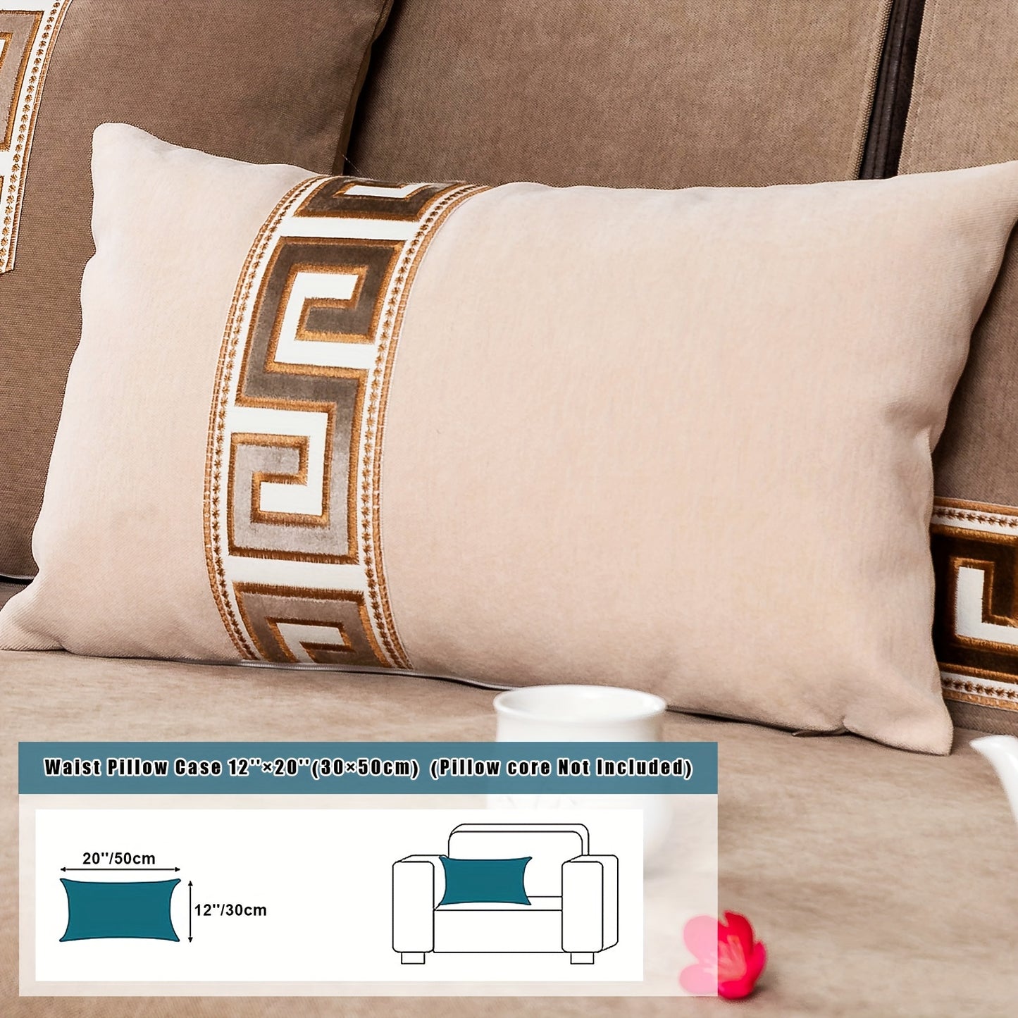 European-style Snowy Sofa Cushion, Chic Nordic Light Luxury, Popular in Europe, US, and Middle East.