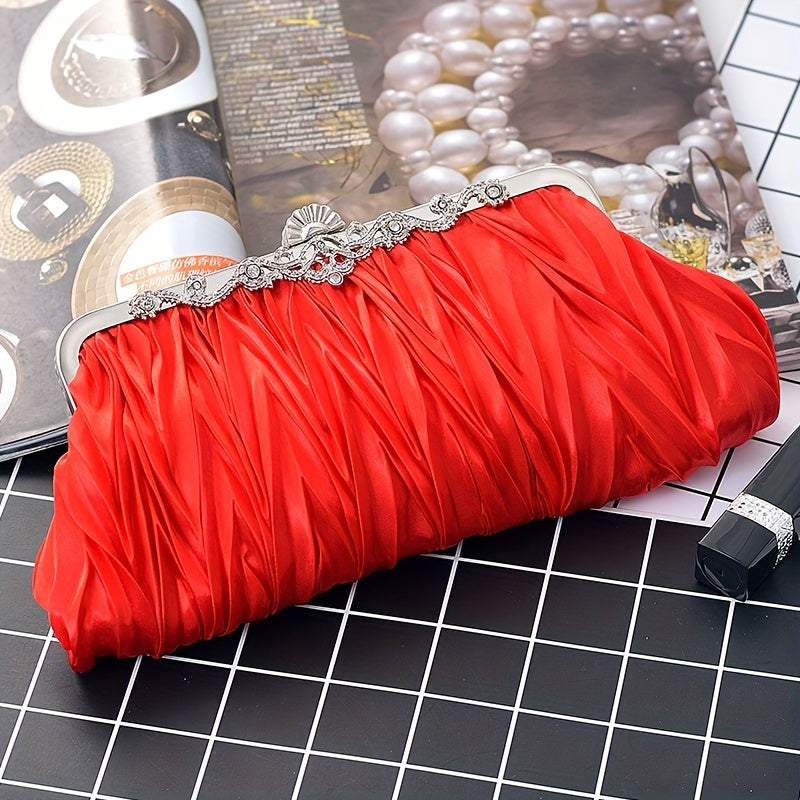 New Ladies Handbag Clutch for Evening, Shoulder, Bridal, Bridesmaid, Wedding, Cheongsam, Cross Body, and Dress purposes.