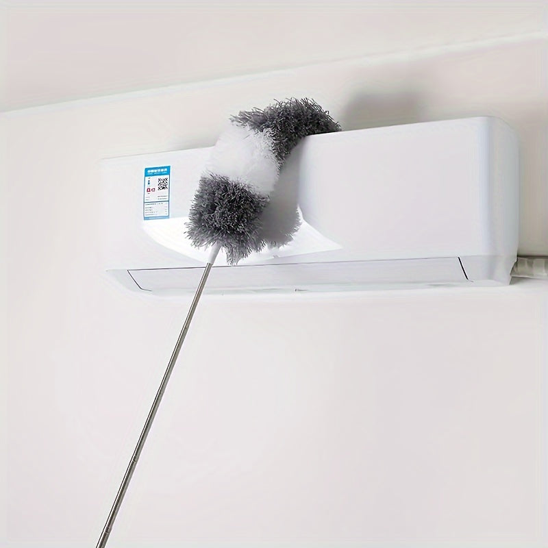 Flexible Electrostatic Duster with Adjustable Head - Eco-Friendly and Easy to Clean for Hard-to-Reach Areas, Household Items, and Vehicles - Battery-Free Technology