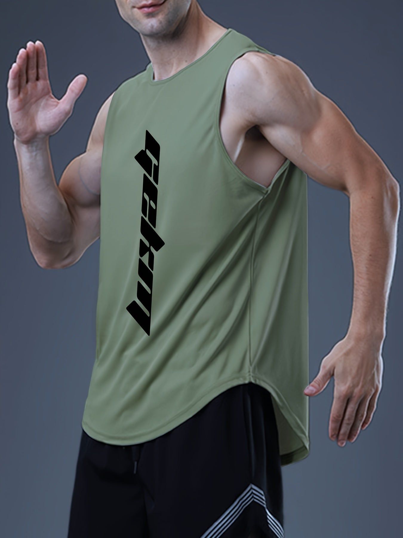 Men's Summer Fashion 3-pack of Sportswear, includes tank tops and drawstring shorts for casual, basketball, and fitness wear.