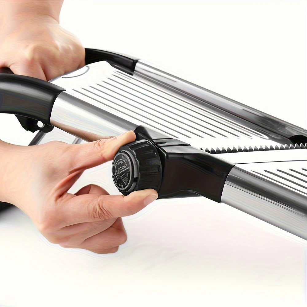 Stainless Steel Vegetable Chopper & Slicer - Manual Kitchen Tool for Precision Cutting of Fruits and Vegetables