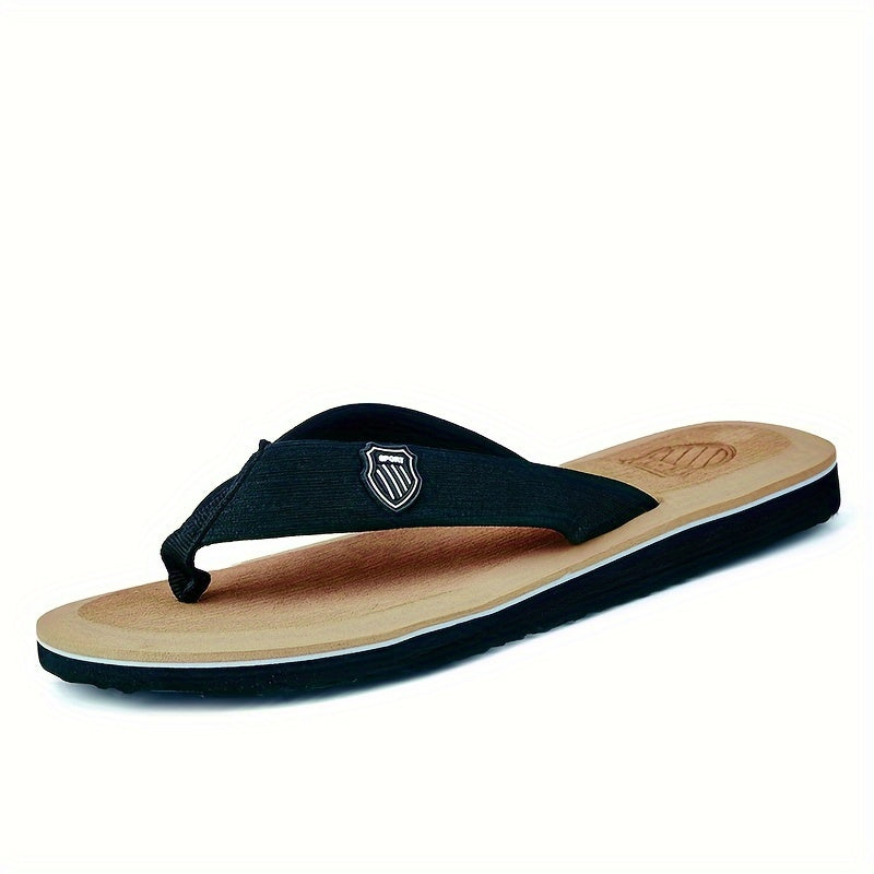 Men's lightweight, non-slip flip flops perfect for indoor and outdoor use in the summer.