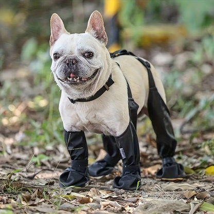 Breathable, waterproof dog shoes for small/medium breeds. Ideal for outdoor adventures.