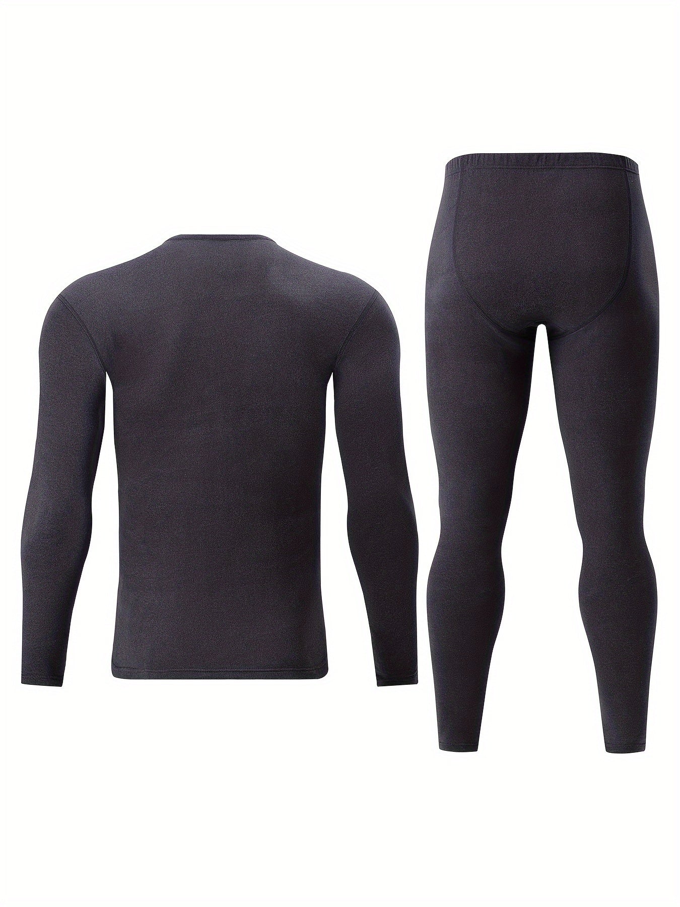 Men's Thermal Underwear Set for Autumn/Winter - Slim Fit Long Sleeve Top and Bottom - Soft, Comfortable, Warm