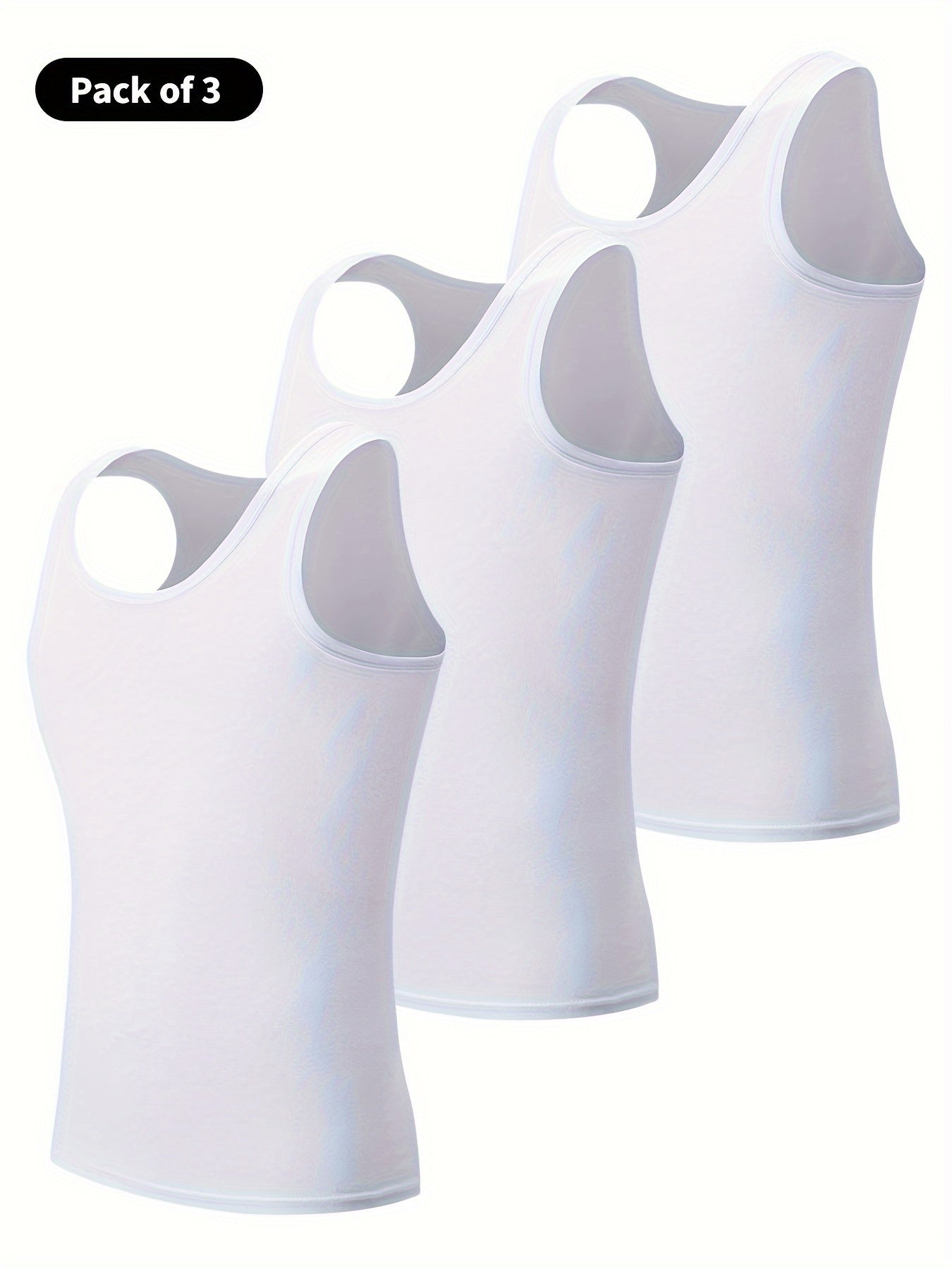 Cotton tank top for men - sleeveless, stretch fit for gym and casual wear, breathable and soft.