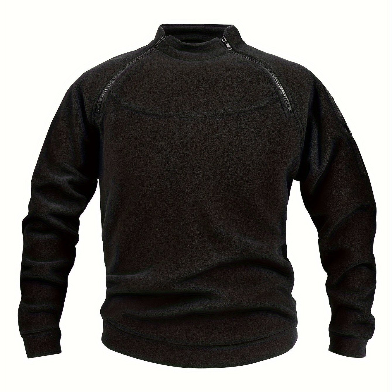 Men's cozy fleece sweatshirt for cold weather.