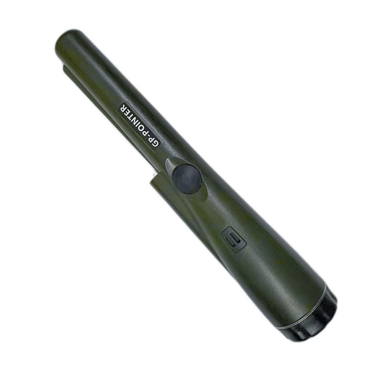 Portable metal detector wand with high sensitivity, 360° search capability, includes belt holster, made of plastic, battery operated (batteries not included), ideal for finding golden coins