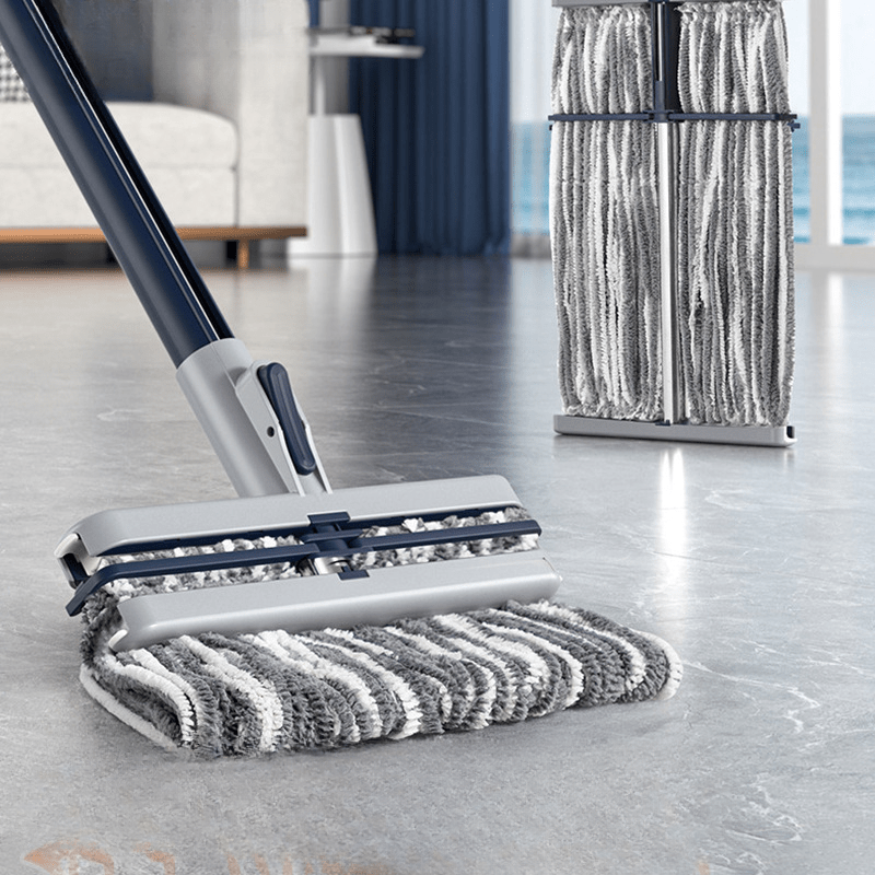 Multi-functional Wet and Dry Mop featuring a Quick-Dry Stainless Steel/Plastic Handle - 25cm Thickened Cleaning Mop for Easy Cleaning of Floors, Walls, Bedrooms, Living Rooms, and Bathrooms - Effortless Water Removal, No Missed Spots, Perfect for Floor