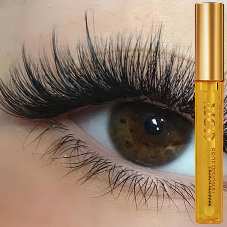 Gentle eyelash serum nourishes and moisturizes without causing irritation or harm to eyes. Suitable for mascara and eye makeup.