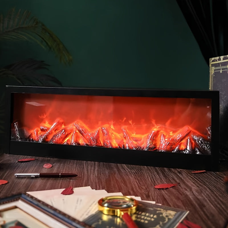 Premium LED Fireplace Lamp - Smoke and Heat-Free Ambiance Lighting, USB or Battery Operated