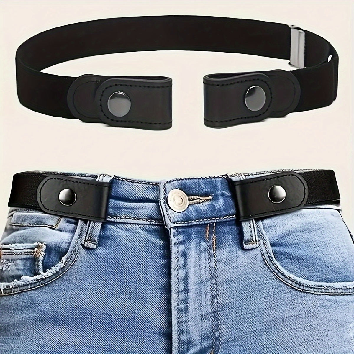 Invisible Elastic Belt for Casual Wear, Unisex, Comfortable, Outdoor Stretch Belt for Pants