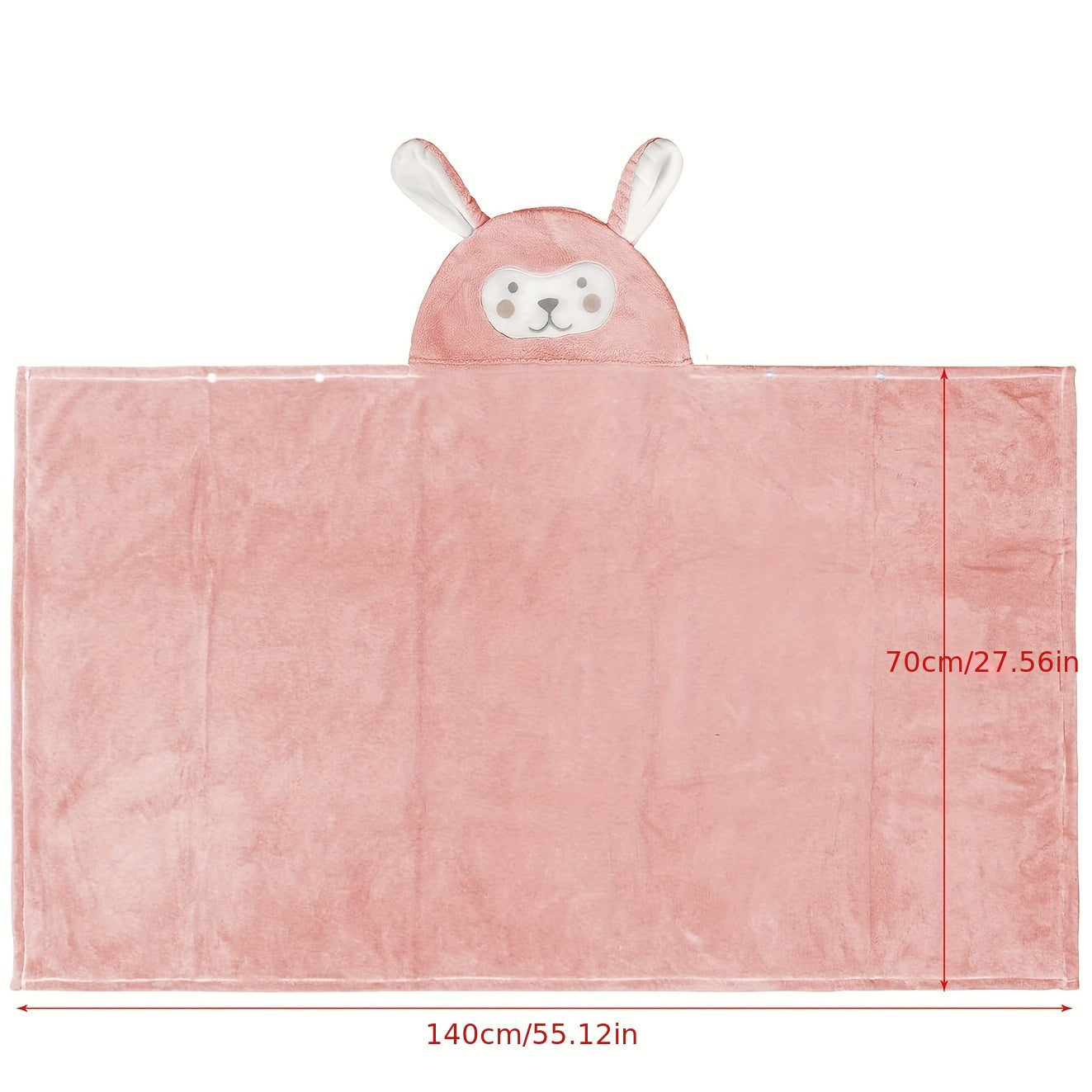 Soft and highly absorbent microfiber bath towel designed for infants, featuring a playful and cute cartoon design. Perfect for your baby's bath time.