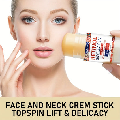 Hydrating neck cream stick gently moisturizes the face, absorbs quickly and deeply penetrates without greasiness or irritation.