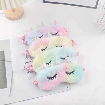 Unicorn Sleep Mask with Cute Horns for a Restful Night's Sleep