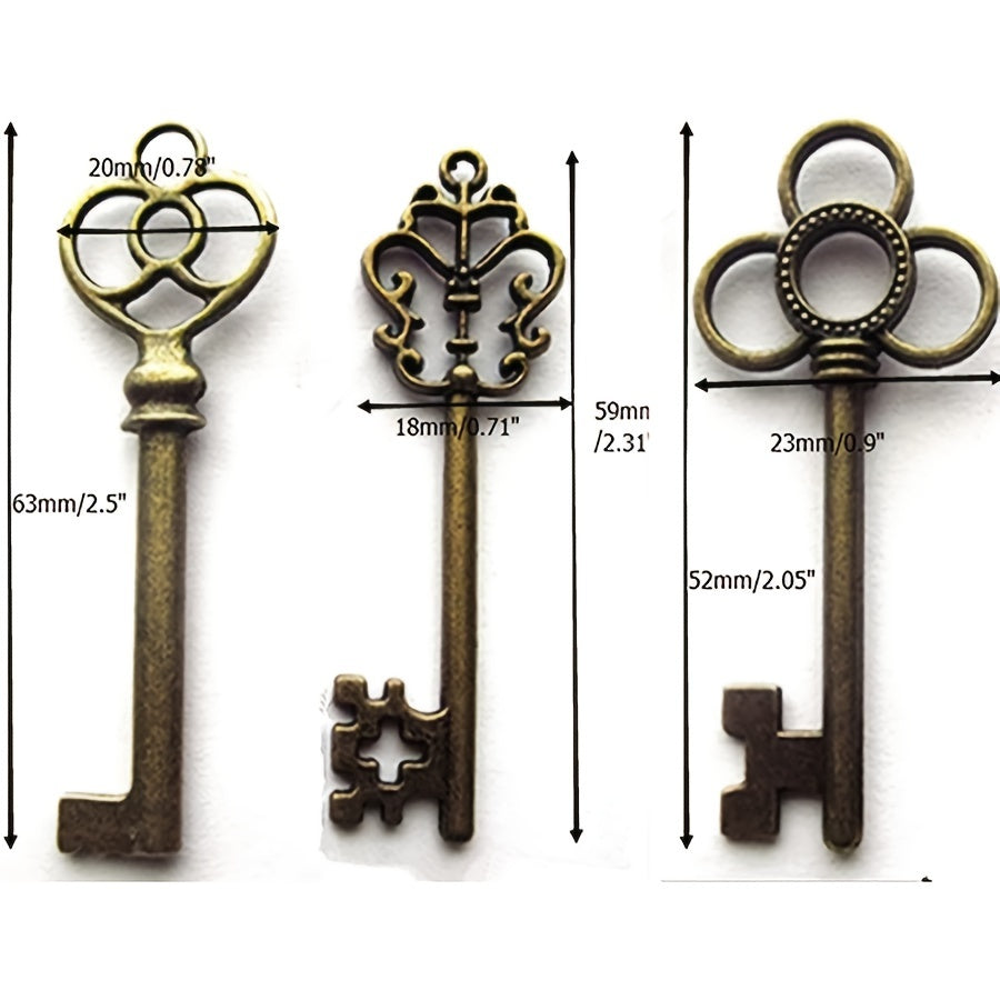 Assortment of 30 Large Skeleton Keys