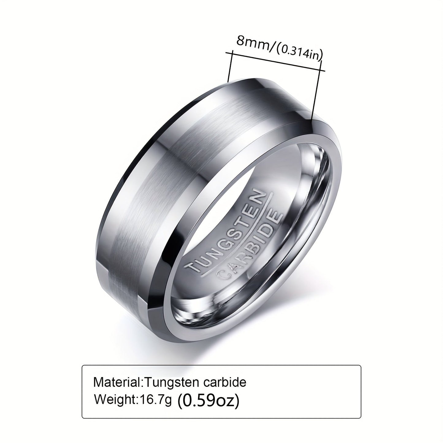 Top-of-the-line Men's Tungsten Steel Ring Available Now at a Discount on Amazon