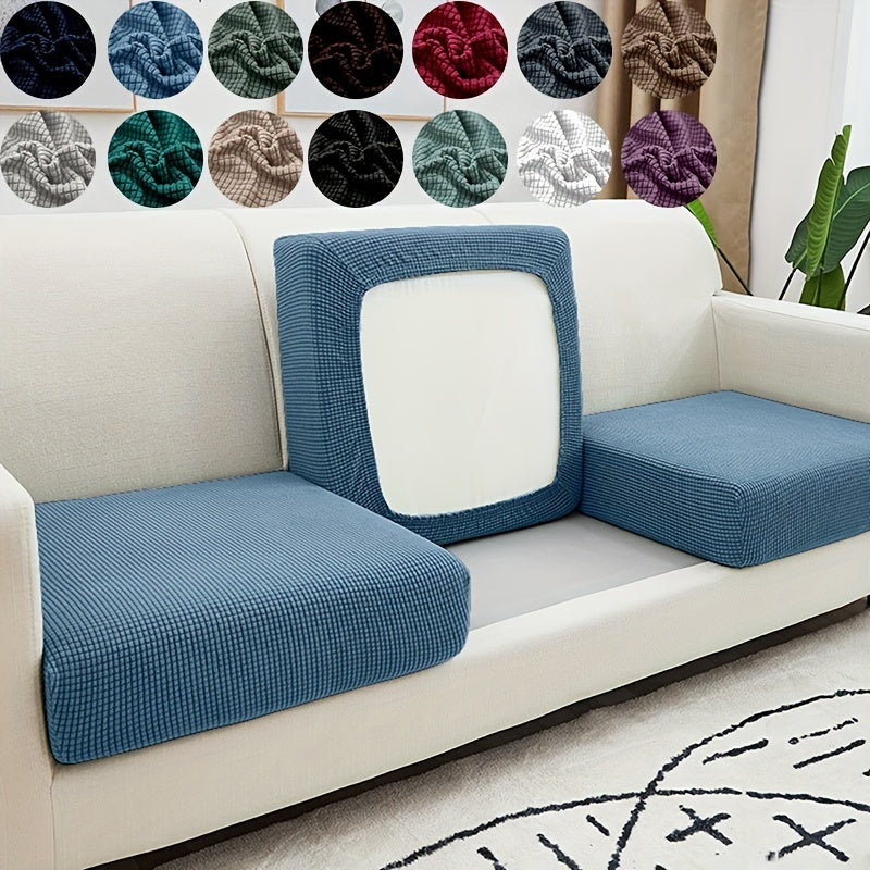 Stretch sofa cover to protect sofa cushion, suitable for bedroom, office, and living room decor.