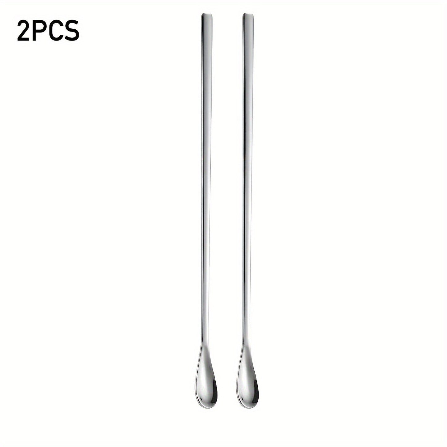 This collection of elegant long-handled Japanese cocktail stirring spoons is perfect for enhancing your drink presentation. Made from high-quality 304 stainless steel, each spoon is 22cm long and can be used for a variety of beverages such as coffee