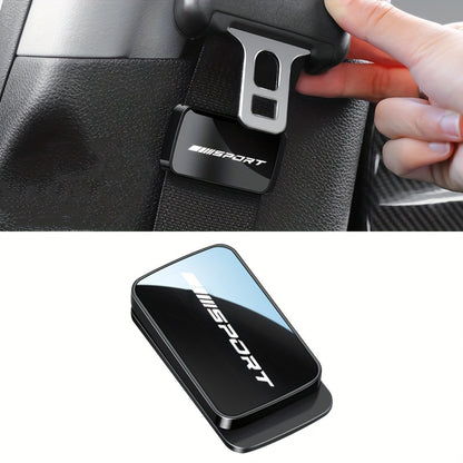 Durable plastic magnetic car seatbelt stabilizer enhances interior safety and comfort for all vehicles.