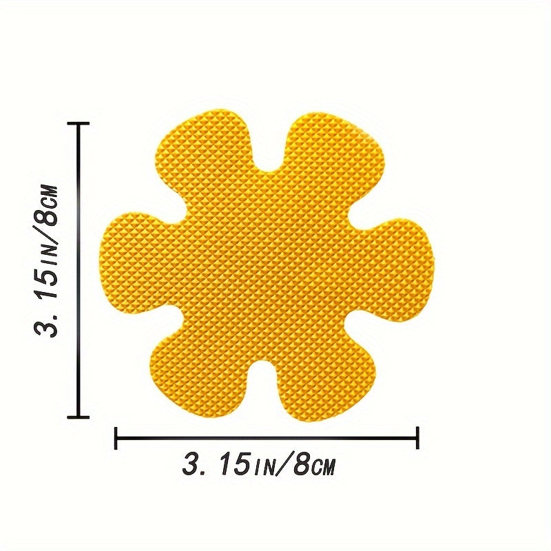 Нескользящие наклейки для ванной комнаты для дополнительной безопасности и защиты в ванной и на полу. Водонепроницаемые и легко очищаемые, эти наклейки обеспечивают улучшенное сцепление.
