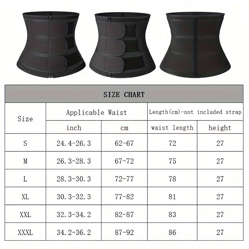 Men's waist trainer to reduce abdomen size and shape body, trim belly and sweat.