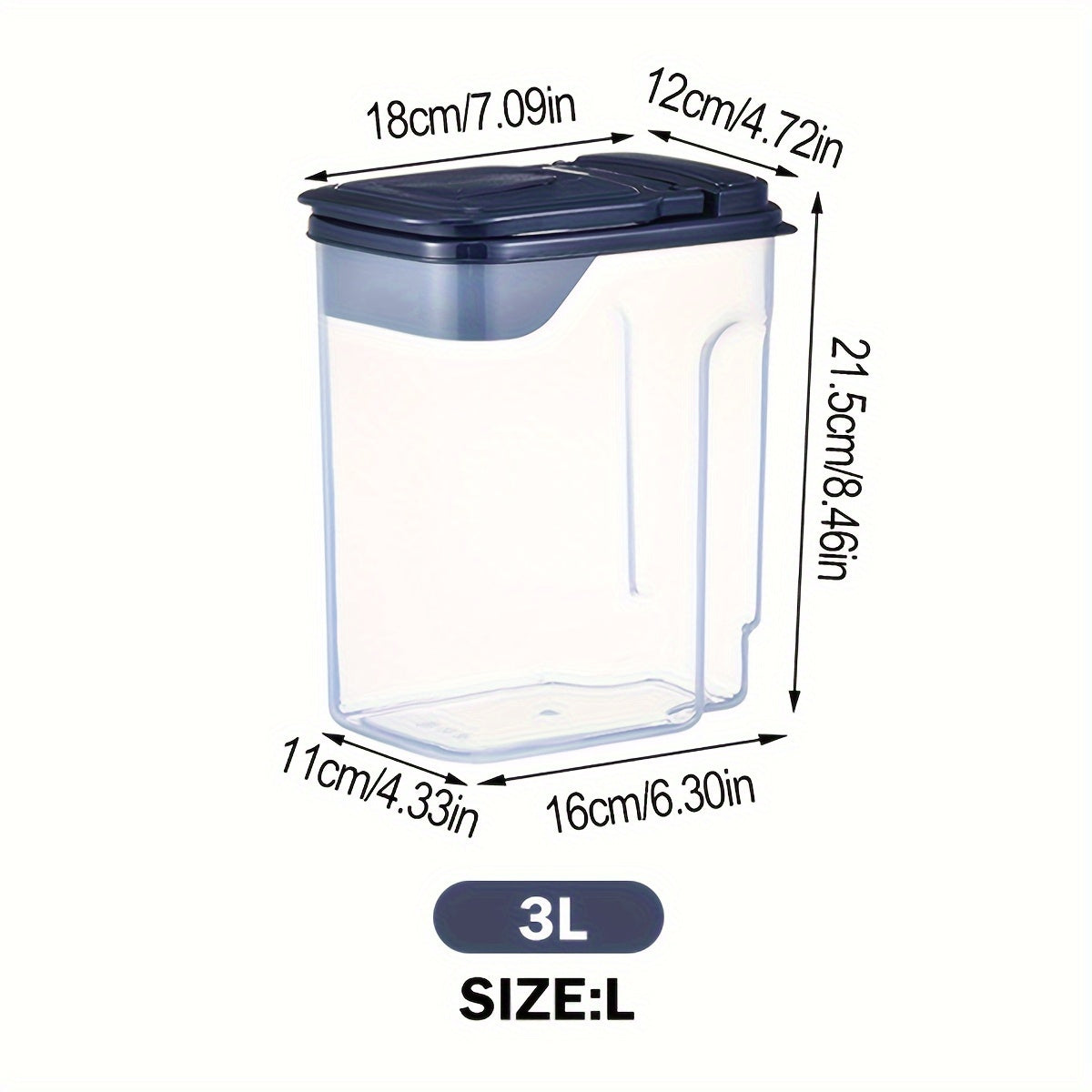 1pc/4pcs Pet Sealed Food Storage Container, Transparent, Moisture-proof, Groove Design