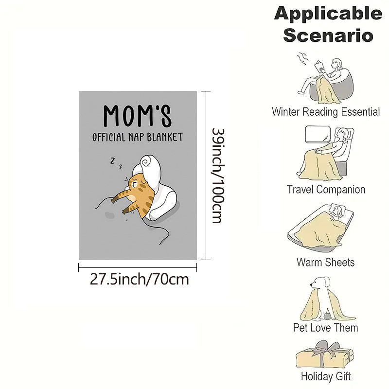 Animal Elements 1pc Gift Blanket for Mom, Perfect Gift for Mom from Daughter or Son. Ideal for Birthday, Mother's Day, Christmas, and Valentine's Day. Printed Flannel Blanket for ultimate comfort on Bed, Sofa, Office, or during Camping trips.