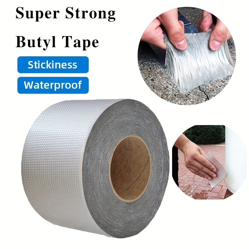 Waterproof sealing tape for pipes made of strong aluminum foil butyl tape.