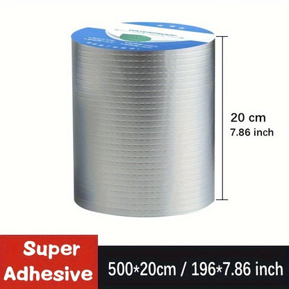 1 Roll of Super Adhesive Waterproof Butyl Tape for Roof, Pipe, and Wall Patching, Heat Resistant, Leakproof Seal.