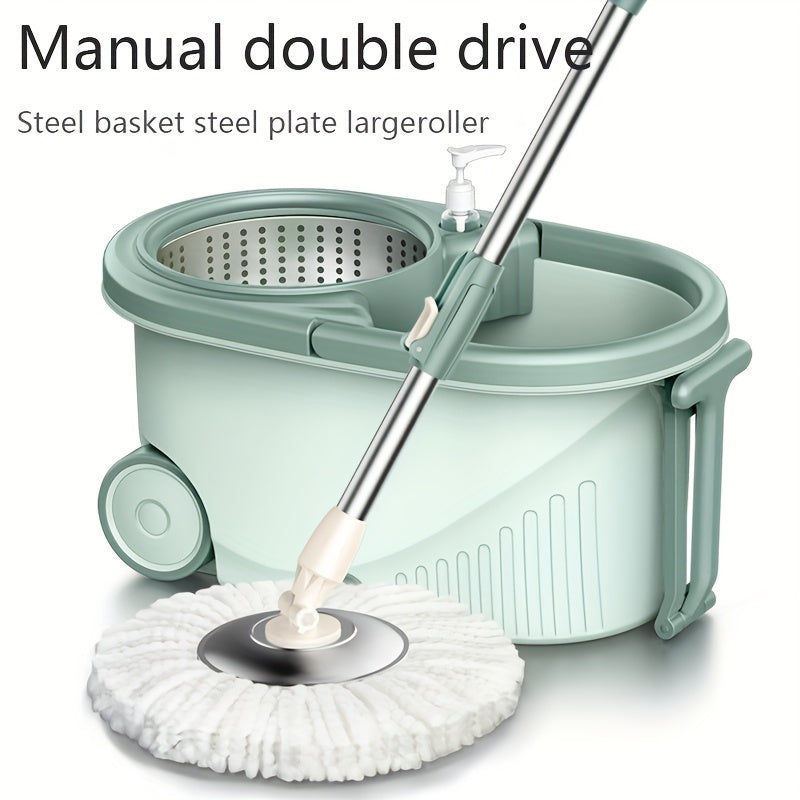 Get the convenient 1Set Hands-Free Wash Rotating Mop and Bucket Set with 3 replacement mop head refills. This mop is perfect for wet and dry use, dust removal, and cleaning hardwood, laminate, tile, and wooden floors. It's a must-have cleaning tool and