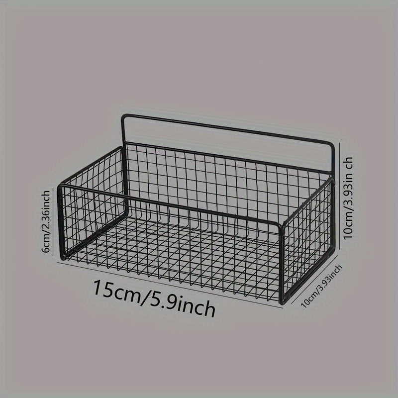 Contemporary Metal Wire Basket for Kitchen Storage: Dimensions 31cm x 12cm x 8cm