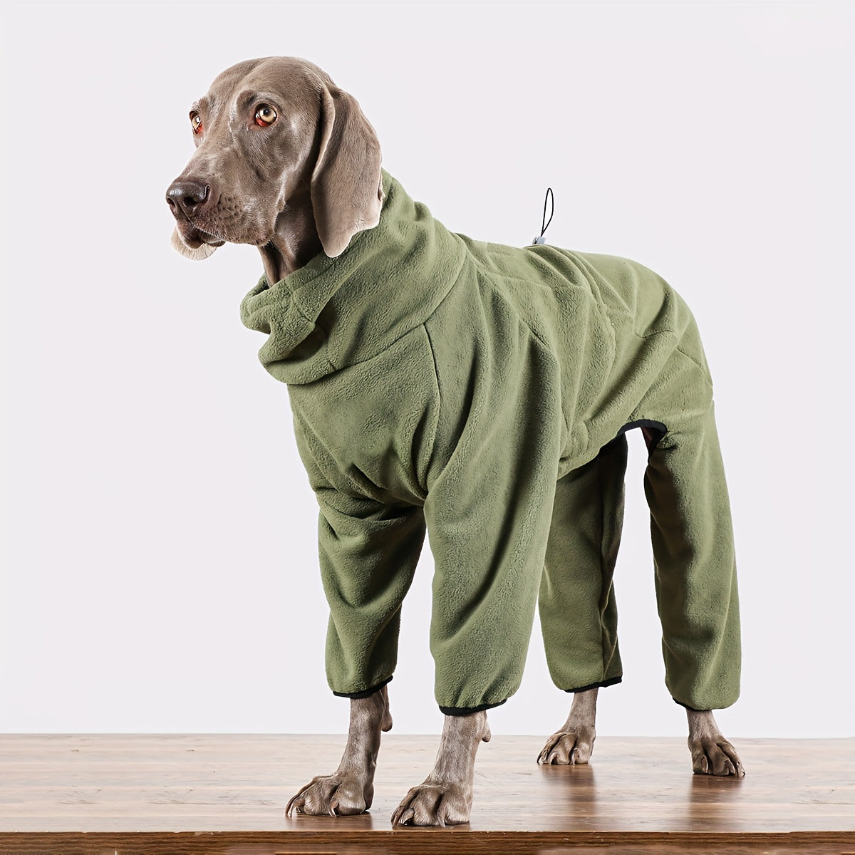 Warm fleece sweater for large dogs, hand-washable, ideal for Golden Retrievers & Labradors.