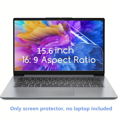 Matte anti-glare laptop screen protector for 15.6-inch laptops with 16:9 aspect ratio, compatible with various brands.