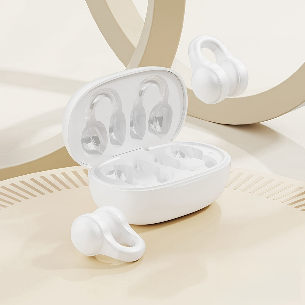 Introducing New Senyang Wireless Earbuds with TWS HIFI Dolby Bass, Stereo HD Call, Touch Control, Open-back Design, Non-Waterproof, Themed, Compatible with Cellphones, ideal for Gaming &