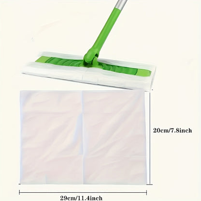 Disposeable mop pads for mopping and cleaning, specifically designed to be compatible with floor cleaning machines.