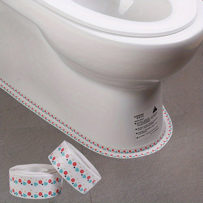 1 roll self-adhesive bathroom sealing strip for toilet, sink, and kitchen - decorative home decor.