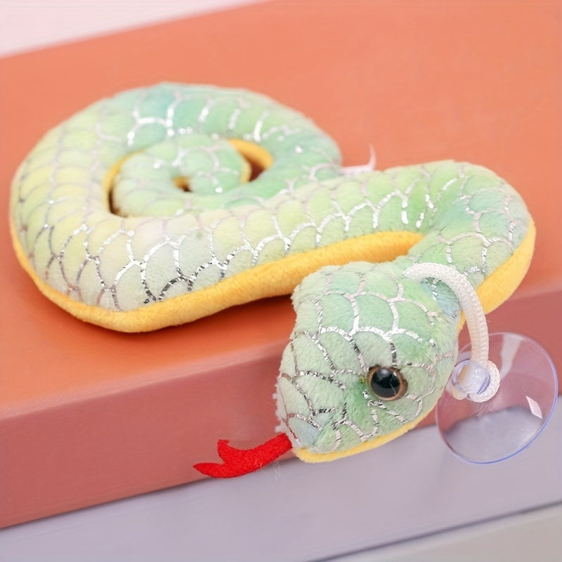 Soft cotton plush pendants in tie-dyed and gilded snake designs, perfect for celebrating the Year of The Snake. Suitable for ages 14 and up.