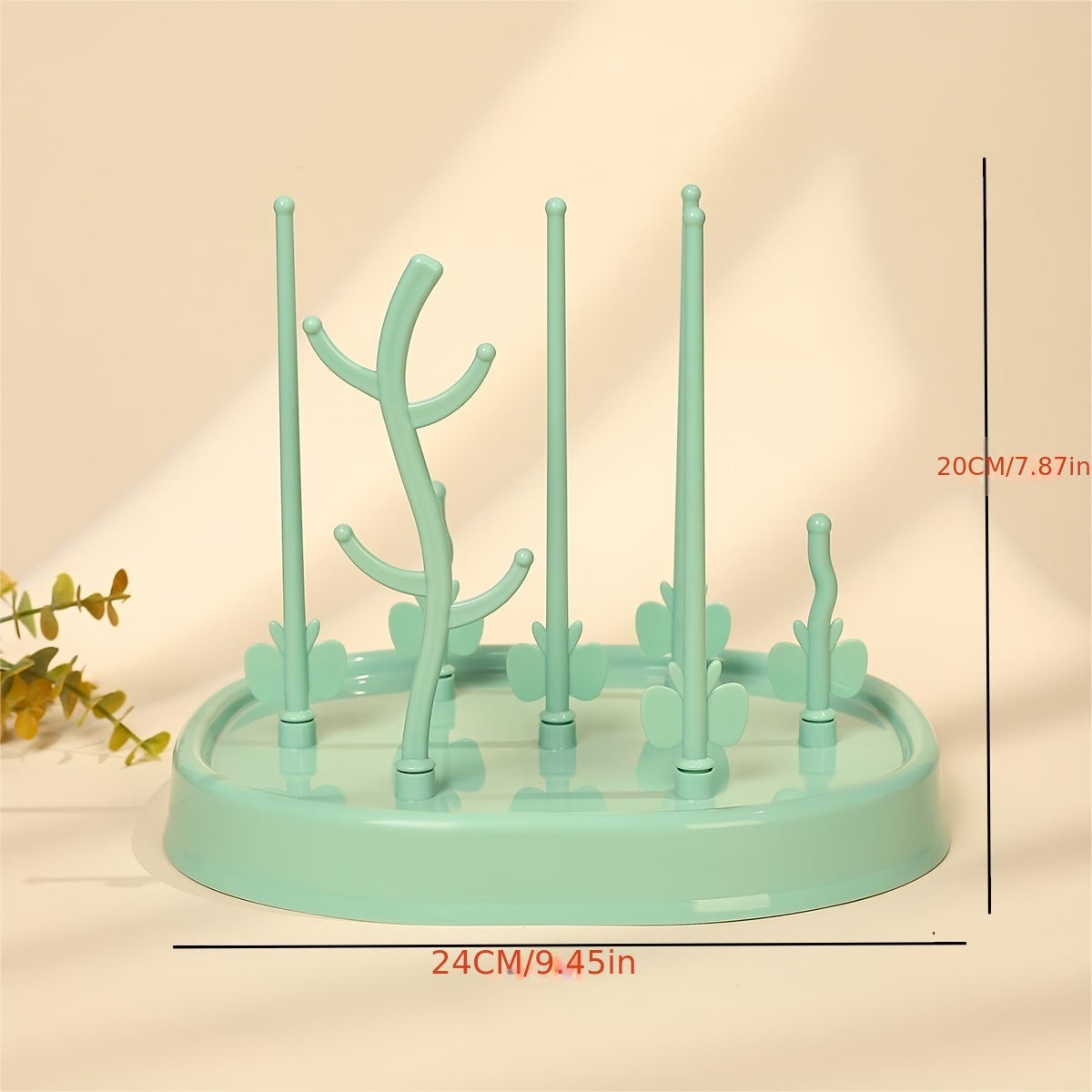 Multifunctional Butterfly Tree-Shaped Bottle Drying Rack made from PP Material, ideal for Youngsters' Feeding Supplies with Drainage and Storage Organizing Features