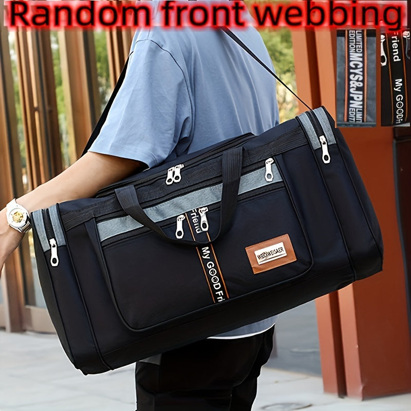 Versatile travel bag for men with large capacity and foldable design, ideal for business trips.