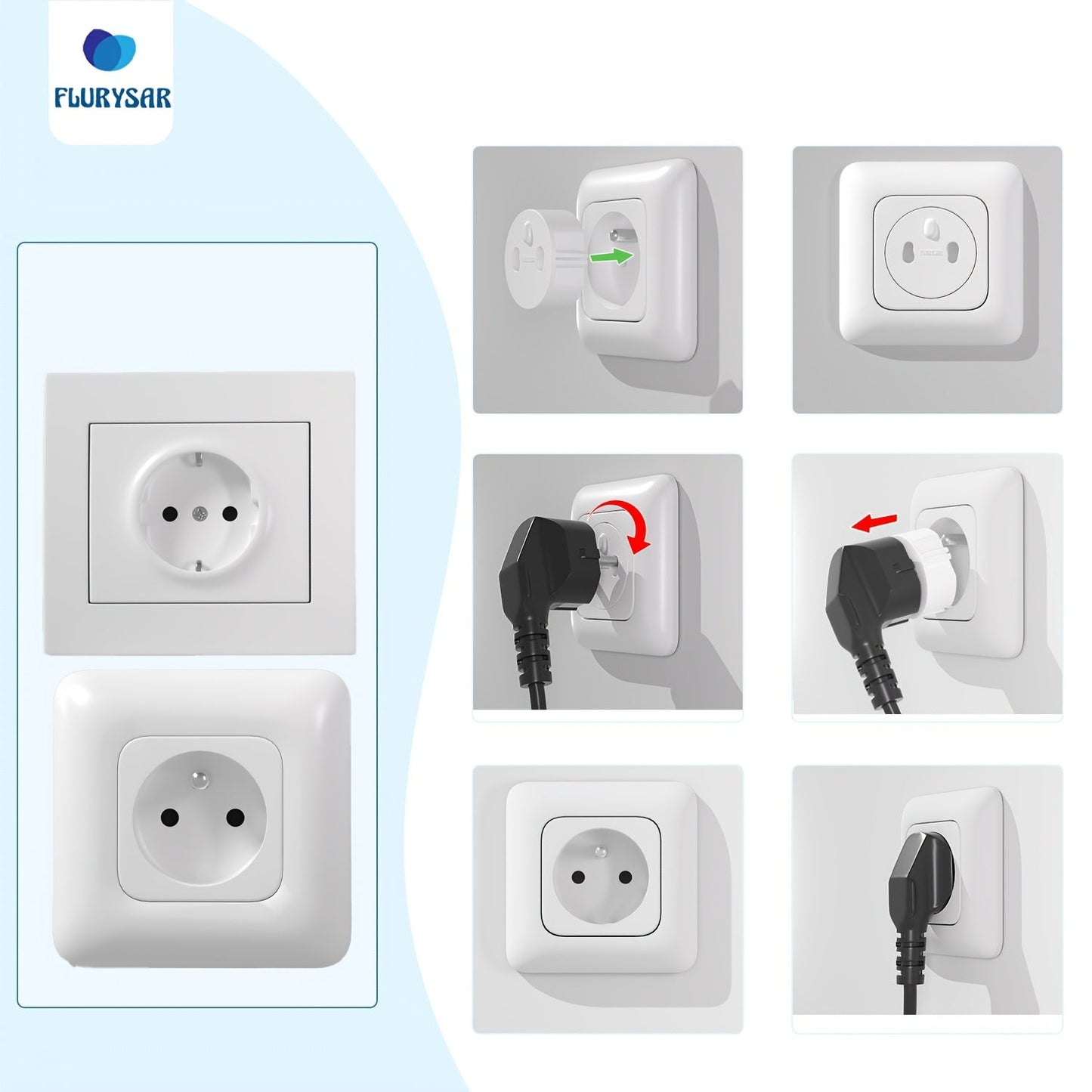 Protect your child with this 20-pack of safety outlet covers. These covers are made of BPA-free ABS material and are easy to install. They are white in color and compatible with French, German, Belgian, Polish, Slovak, Czech, Spanish, Dutch, and