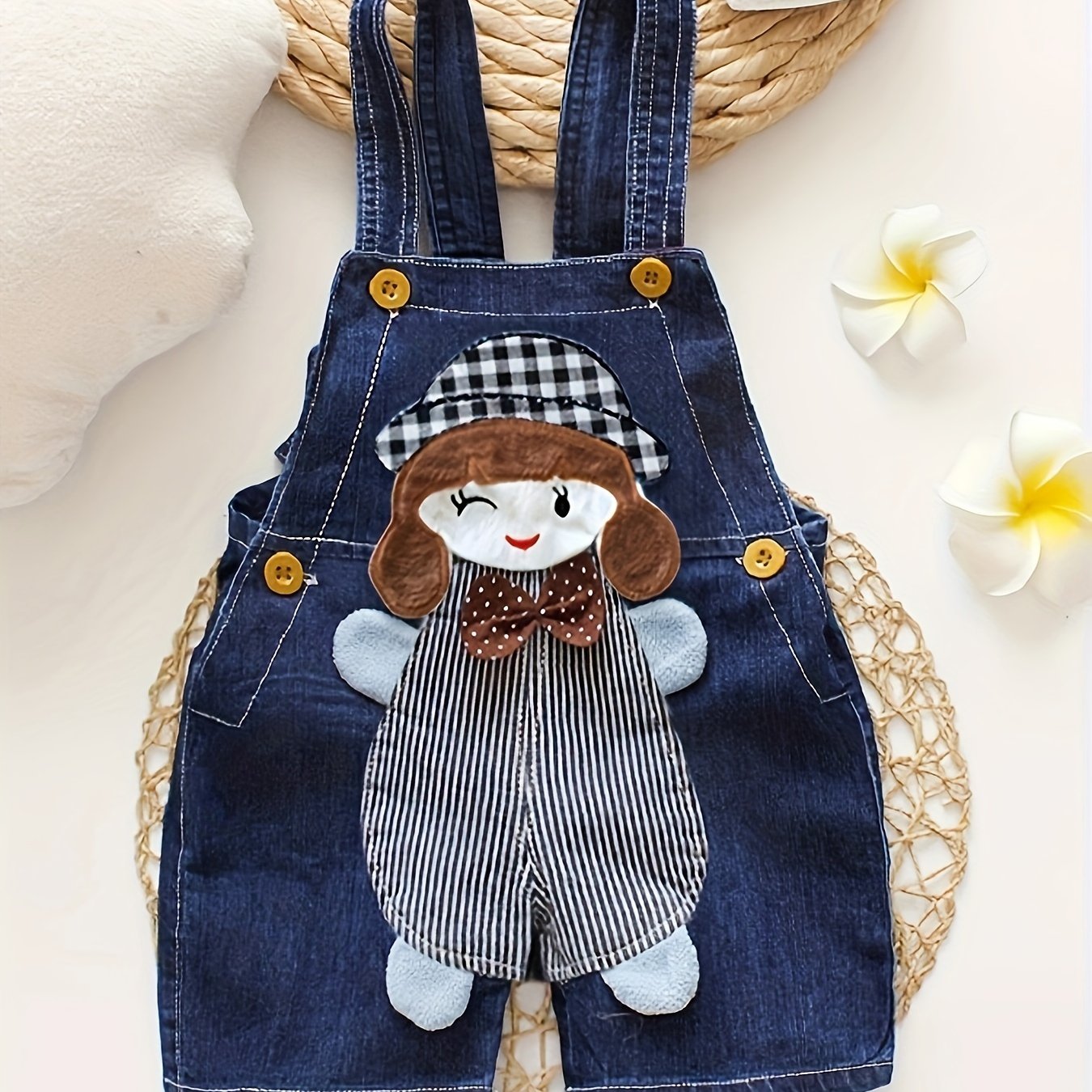 Cute suspender pants with pockets for your little princess!