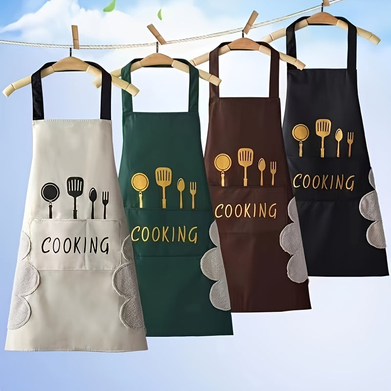 One durable canvas kitchen apron perfect for cooking, cleaning, and gardening.