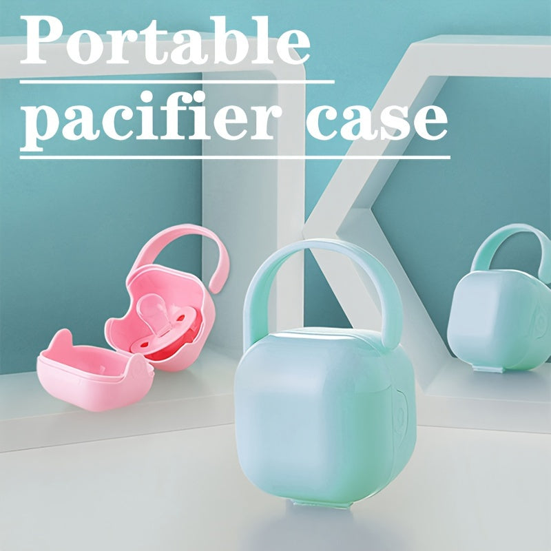 A portable pacifier case that is both cute and anti-drop, making it the perfect gift for Christmas, Halloween, Thanksgiving, Easter, or New Year's.