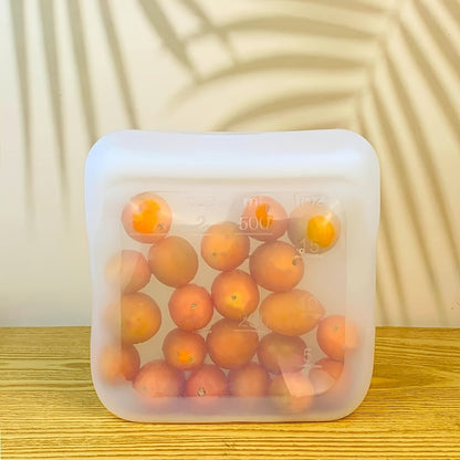 The newest version of the FreshStorage Bag is a Microwave Refrigerator Food Preservation Sealed Bag, made from leak-proof food-grade silicone with a self-sealing feature. This Recycling Storage Bag is perfect for storing and preserving food.