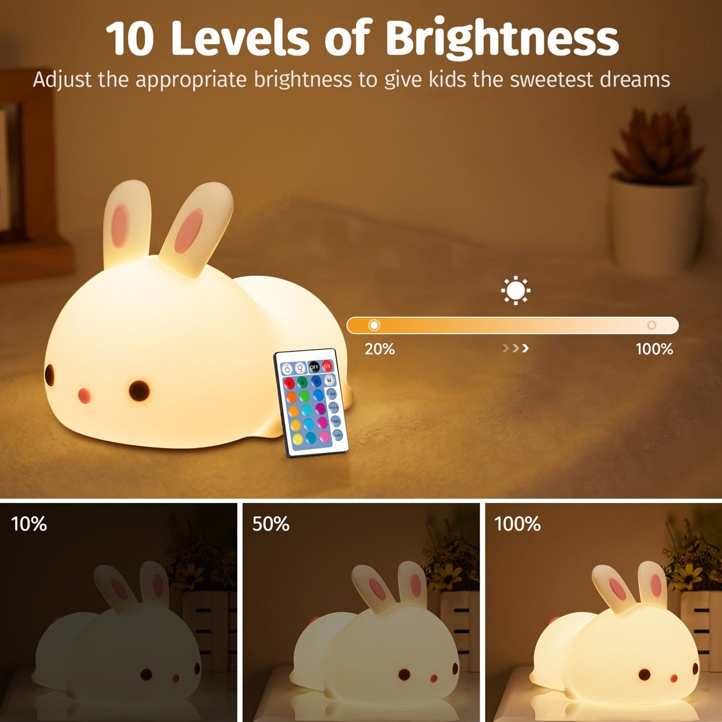 Adorable Bunny Night Light with Remote - Perfect Gift for Teen Girls! 

This rechargeable silicon night light comes in 16 colors and is a great addition to any teen girl's room. It's a cute and practical gift that is sure to be a hit with youngsters who