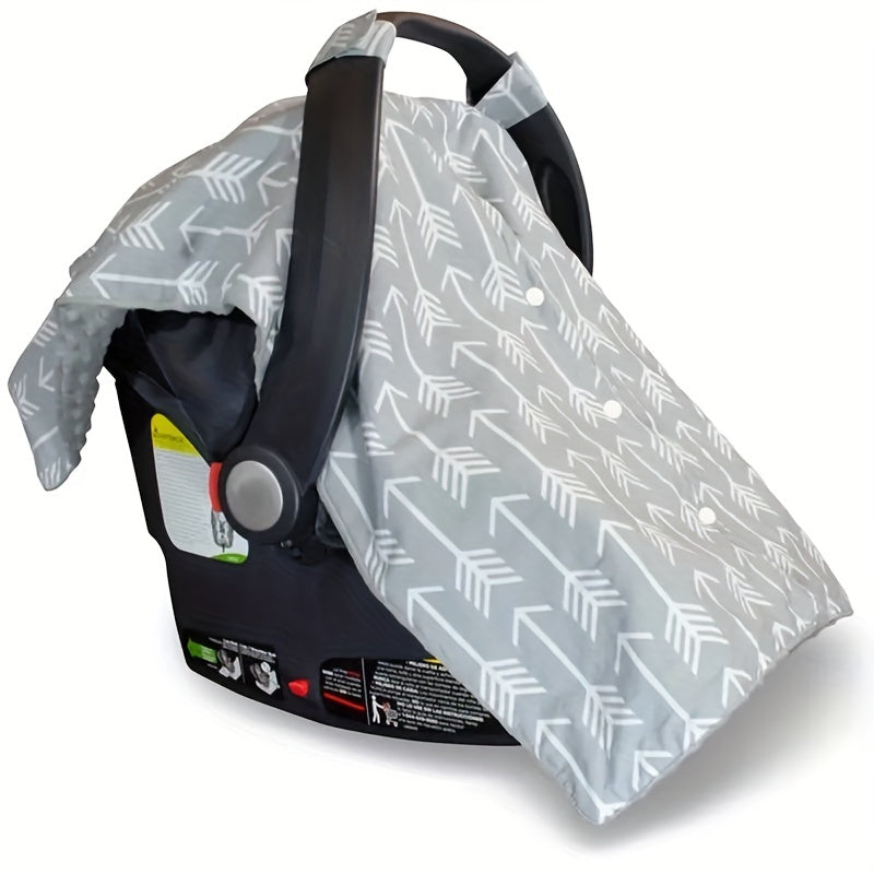 Gift your baby the ultimate comfort and protection with our Car Seat Covers. Designed for both boys and girls, this multiuse canopy is perfect for keeping your little one warm and cozy. With 2 breathable layers, these covers are universally compatible