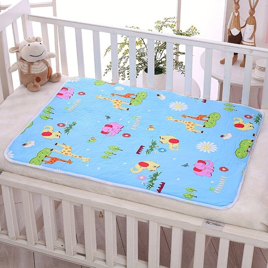 Baby Waterproof Diaper Changing Mat - 90cm x 70cm - Soft, Reusable, Washable - Urine Absorbent - Nappy Changing Pad - Boys