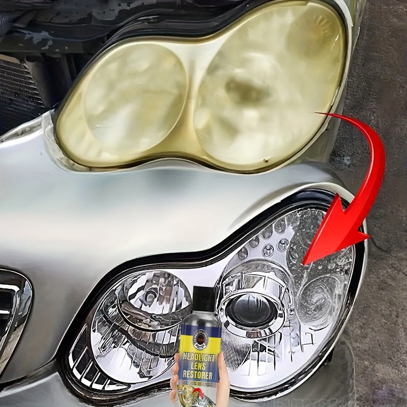 Automotive Headlight Restoration Kit for Oxidation, Yellowing, Scratches & Haziness - Easy Application, Quick Results - Fits All Vehicles - High-Quality Material.